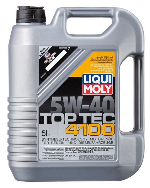 3701 ACEITE SINTETICO Top Tec 4100 5W40